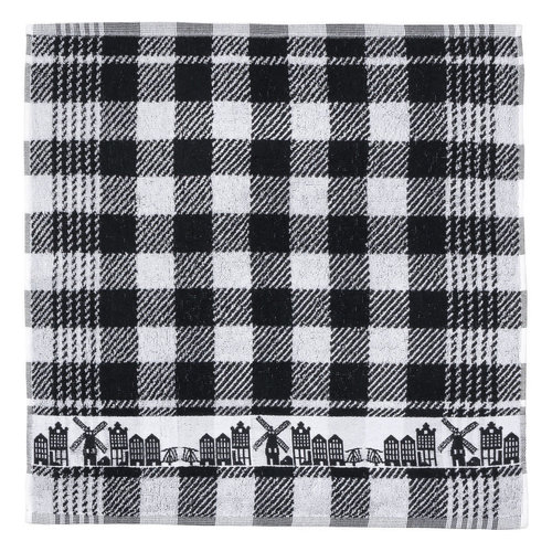 Twentse Twentse Dutch Skyline Black HAND Towel 20 x 20 inch Twentse Twentse Dutch Skyline Black HAND Towel 20 x 20 inch