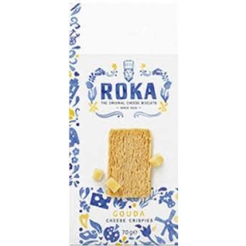 Roka Roka Delft Box Gouda Cheese Crispies 2.46 Oz Roka Roka Delft Box Gouda Cheese Crispies 2.46 Oz