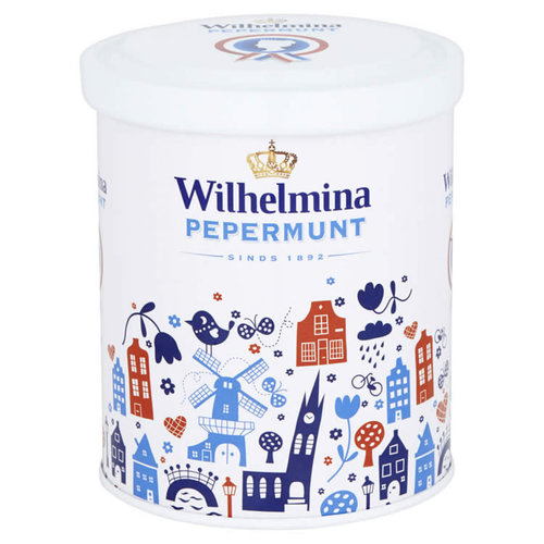 Wilhelmina Wilhelmina Peppermint Folk Art Tin 17.6 Oz
