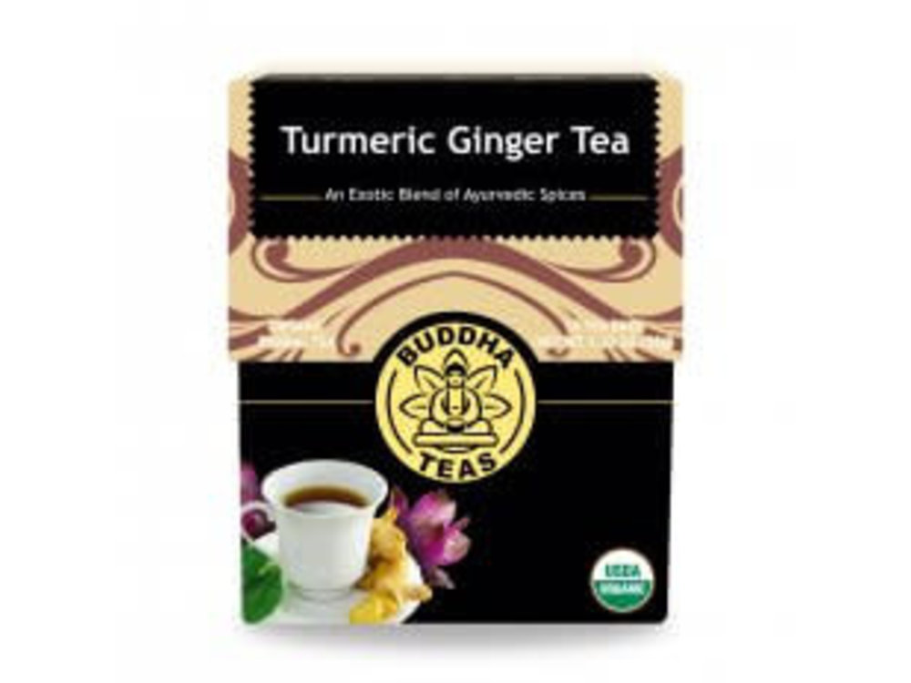 Buddha Buddha Organic Turmeric Ginger Tea 18 Ct Box