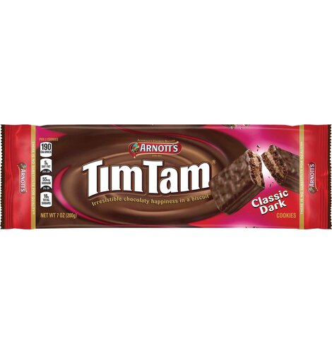 Arnott's Tim Tam Dark Chocolate Cookie Pack 7 oz