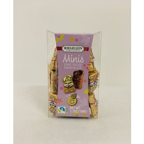 Riegelein Riegelein Mini Chocolate Bunnies 3.5oz Riegelein Riegelein Mini Chocolate Bunnies 3.5oz