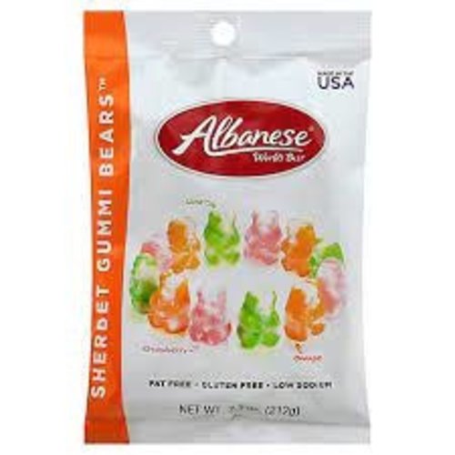 Albanese ALB Sherbet Gummi Bears 7.5 oz bag