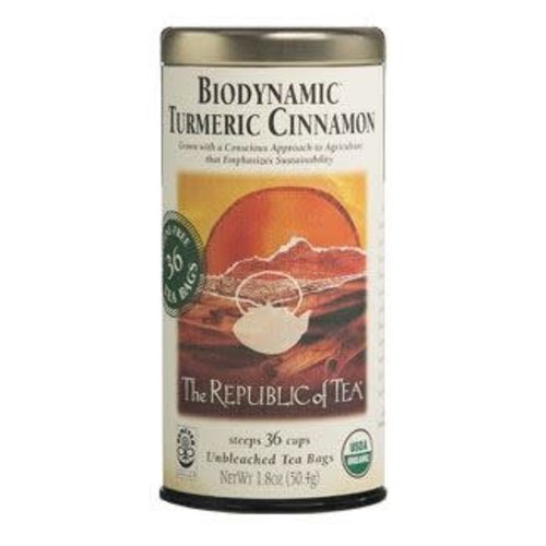 Republic Of Tea Republic Biodynamic Organic Turmeric Cinnamon Tea 36 Ct Republic Of Tea Republic Biodynamic Organic Turmeric Cinnamon Tea 36 Ct