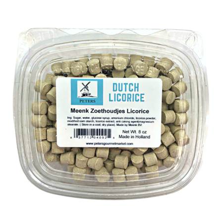 Meenk Zoethoudjes - Licorice Pellets  8 oz tub