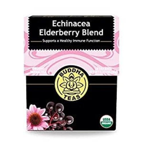 Buddha Buddha Organic Echinacea Elderberry Blend Teas 18 ct Buddha Buddha Organic Echinacea Elderberry Blend Teas 18 ct