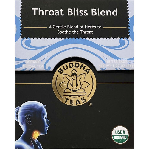 Buddha Organic Throat Bliss Blend Teas 18 ct Buddha Organic Throat Bliss Blend Teas 18 ct