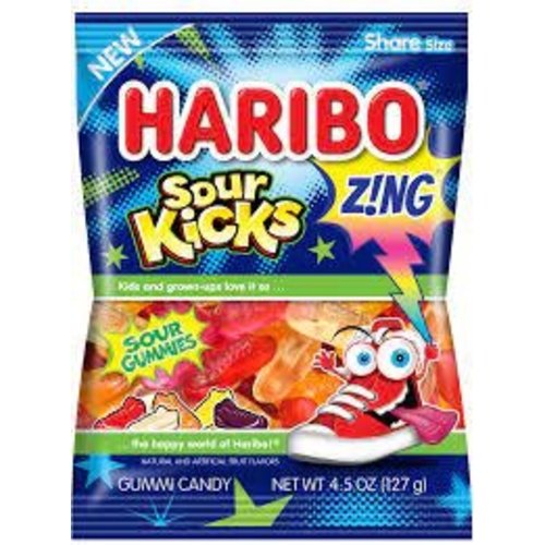 Haribo Haribo Zing Sour Kicks 4.5 oz Peg Bag Haribo Haribo Zing Sour Kicks 4.5 oz Peg Bag
