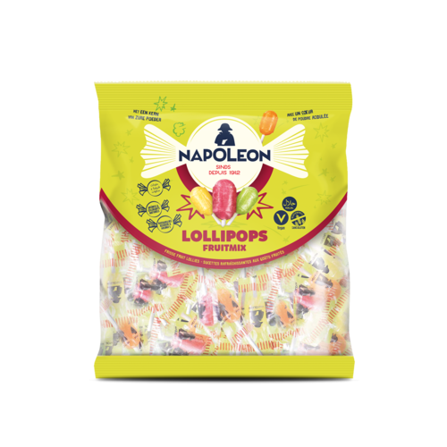 Napoleon Napoleon Fruit Lollipops 8.8 oz bag Napoleon Napoleon Fruit Lollipops 8.8 oz bag