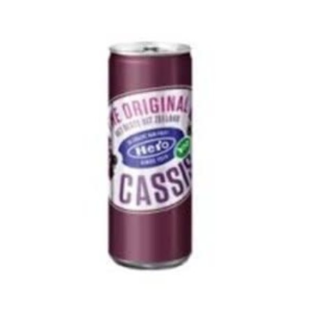 Hero Black Currant (Casis) Soda Can 12 pack