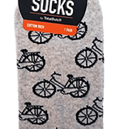 Mens Socks Grey with Bikes