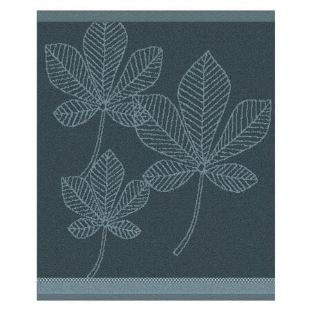 DDDDD Leaves Atlantic Blue Hand Towel 20x22 inch