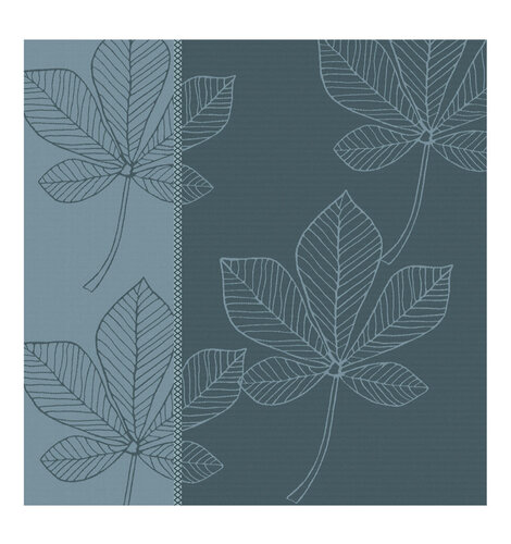 DDDDD Leaves Atlantic Blue TEA Towel 24x23 inch