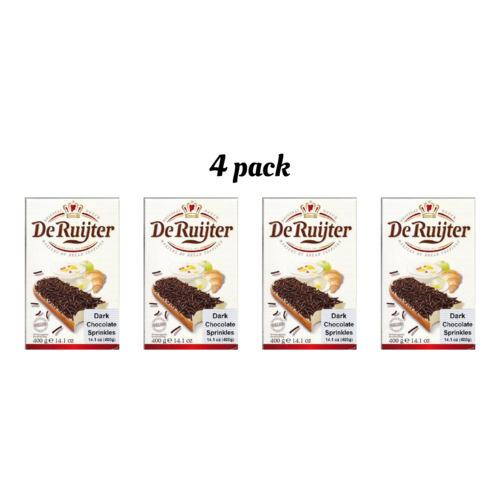 De Ruijter De Ruijter Dark Chocolate Sprinkles Hagelslag 4 PACK De Ruijter De Ruijter Dark Chocolate Sprinkles Hagelslag 4 PACK