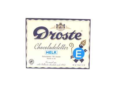 Droste Droste Large E Milk Chocolate Letter