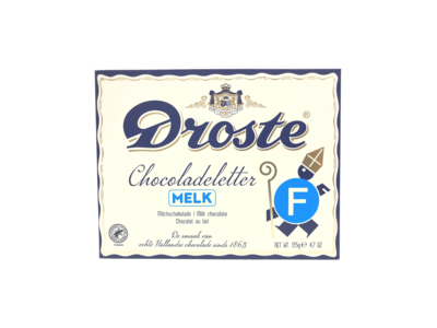 Droste Droste Large F Milk Chocolate Letter