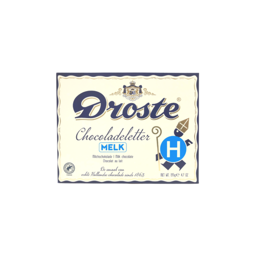 Droste Droste Large H Milk Chocolate Letter