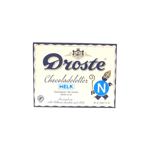 Droste Droste Large N Milk Chocolate Letter Droste Droste Large N Milk Chocolate Letter