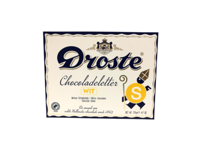 Droste Droste  Large WHITE Chocolate Letter S 4.7 oz