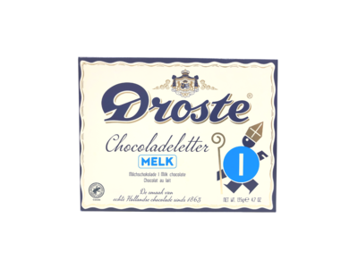 Droste Droste Large I Milk Chocolate Letter