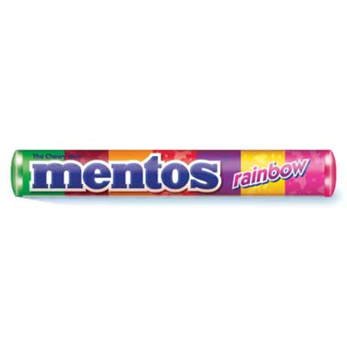 Van Melle Mentos Rainbow roll 1.3 oz Van Melle Mentos Rainbow roll 1.3 oz