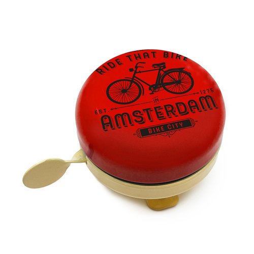 Holland Bike Bell Amsterdam Holland Red Black Holland Bike Bell Amsterdam Holland Red Black