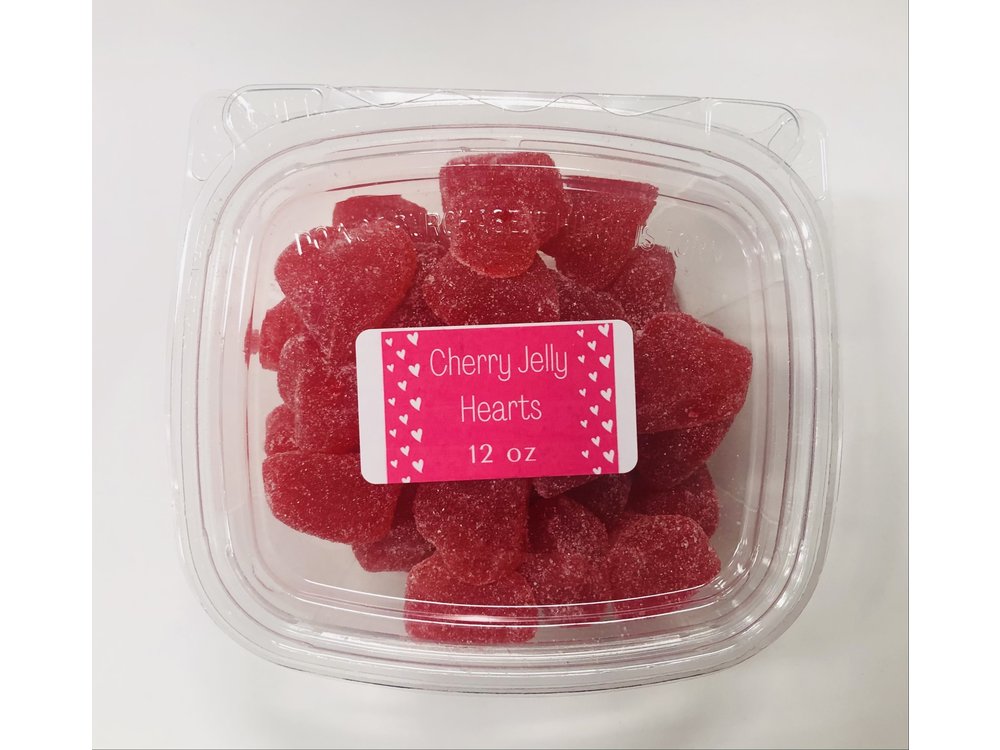 Zachary Jelly Cherry Hearts 10 oz Tub