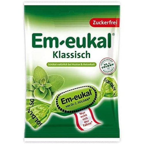 Em-eukal Em-eukal Sugar Free Eucalyptus Lozenges by Dr. Soldan 1.8oz Bag Em-eukal Em-eukal Sugar Free Eucalyptus Lozenges by Dr. Soldan 1.8oz Bag