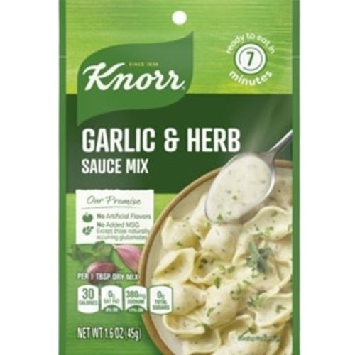 Knorr Knorr Garlic & Herb Sauce Mix 1.6oz Knorr Knorr Garlic & Herb Sauce Mix 1.6oz