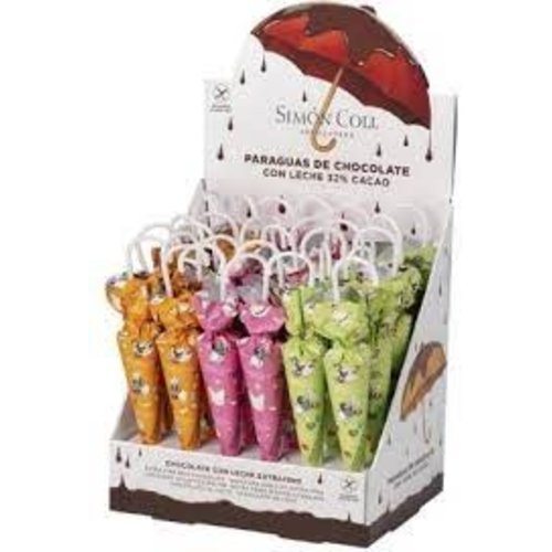 Simon Coll Simon Coll Pastel Chocolate Umbrellas 1.23 oz Each Simon Coll Simon Coll Pastel Chocolate Umbrellas 1.23 oz Each