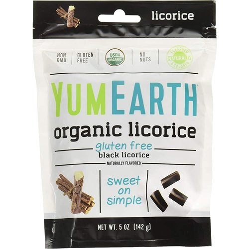 Yummy Earth Yummy Earth Organic Black Licorice 5 oz bag Yummy Earth Yummy Earth Organic Black Licorice 5 oz bag