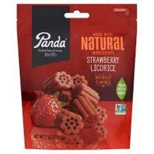 Panda Panda Chewy Strawberry Licorice 7 Oz Panda Panda Chewy Strawberry Licorice 7 Oz