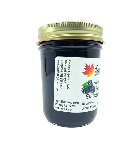 Doodles Seedless Blackberry Jam 10 oz