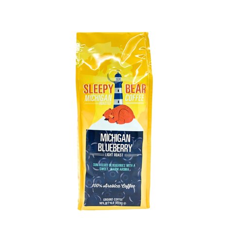 Sleepy Bear BlueBerry Coffee Ground 16oz