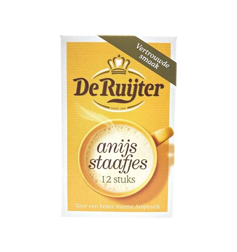 De Ruijter Anise Sticks Powder for Anise Milk 12 ct