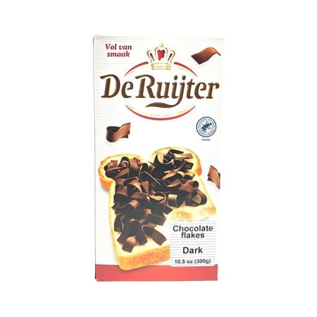 De Ruijter Dark Choc Flakes 10.5 Oz Q