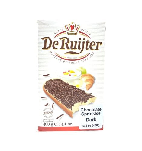 De Ruijter Dark Chocolate Sprinkles Hagelslag 14 Oz Q