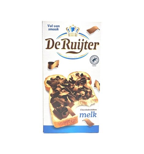 De Ruijter Milk Choc Flakes 10.5 oz Q