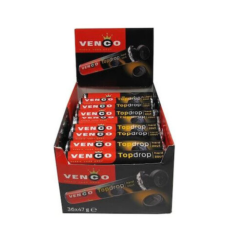 Venco TopDrop Licorice Rolls 36 ct Box
