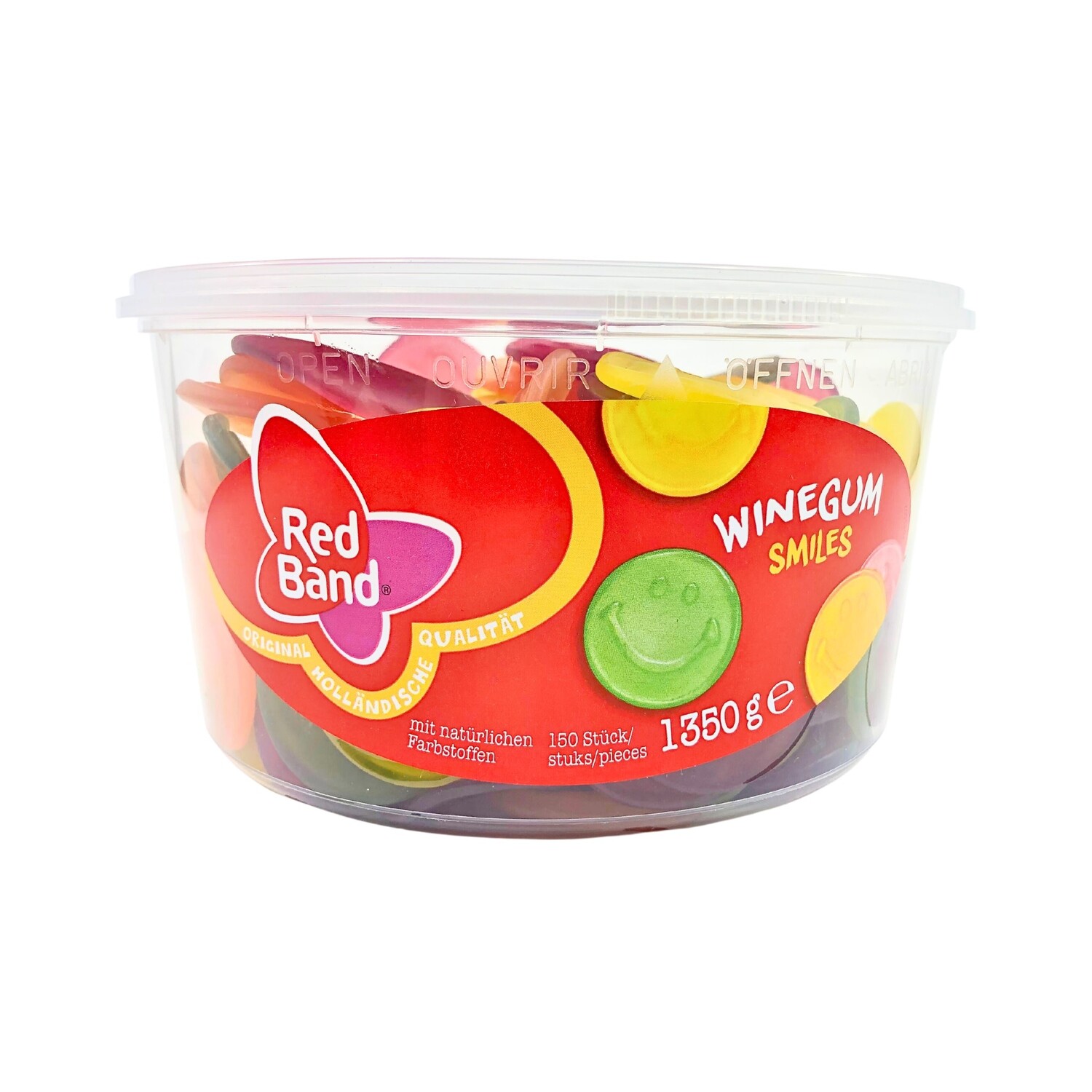 Red Band Red Band Winegum Smiles Tub 150 count