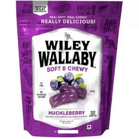 Wiley Wallaby Huckleberry Licorice 10oz