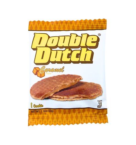 Double Dutch ORIGINAL Caramel Stroopwafels Singles 16 ct