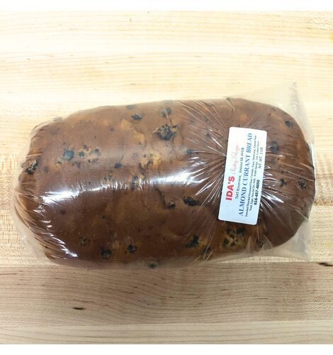 Ida's Almond Currant Bread 1 pound loaf