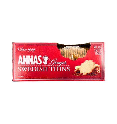 Annas Ginger Thins 5.25oz Box 12/cs