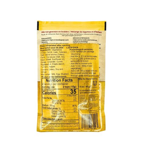 Conimex Bahmi Goreng Spices 1.5 oz Bag Q