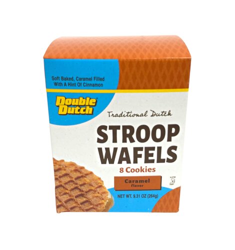 Double Dutch Original 8 ct BOX Caramel Stroopwafels