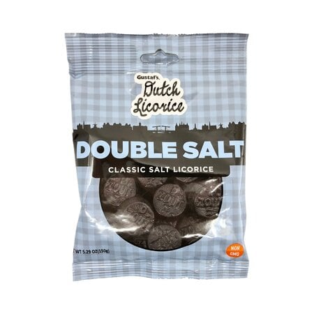 Gustafs Double Salt Licorice 5.2 Oz Bag