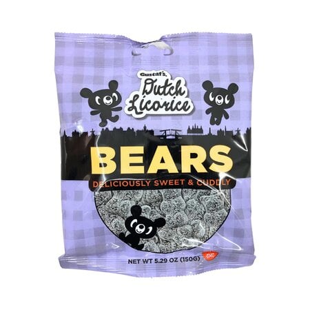 Gustafs Sugared Bears Licorice 5.2 Oz Bag