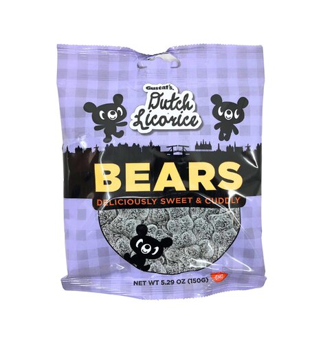 Gustafs Sugared Bears Licorice 5.2 Oz Bag