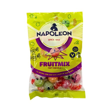 Napoleon Fruit Mix Sour Balls 5.3 oz